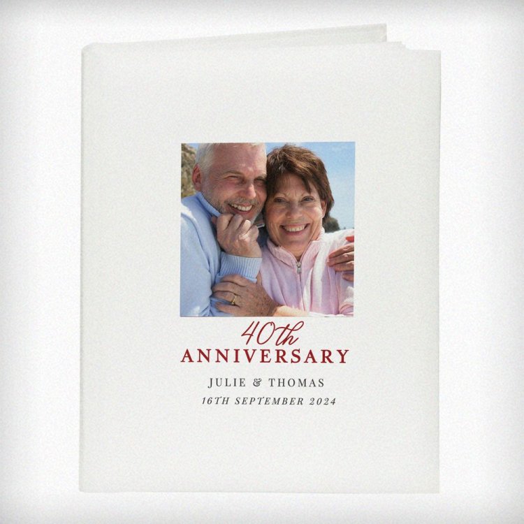 Modal Additional Images for Personalised Photo Upload 40th Anniversary Traditional Photo Album
