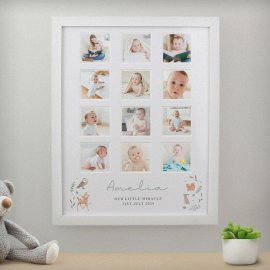(image for) Personalised Woodland Animal White Multi Photo Frame