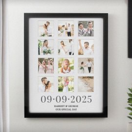(image for) Personalised Special Date Black Multi Photo Frame