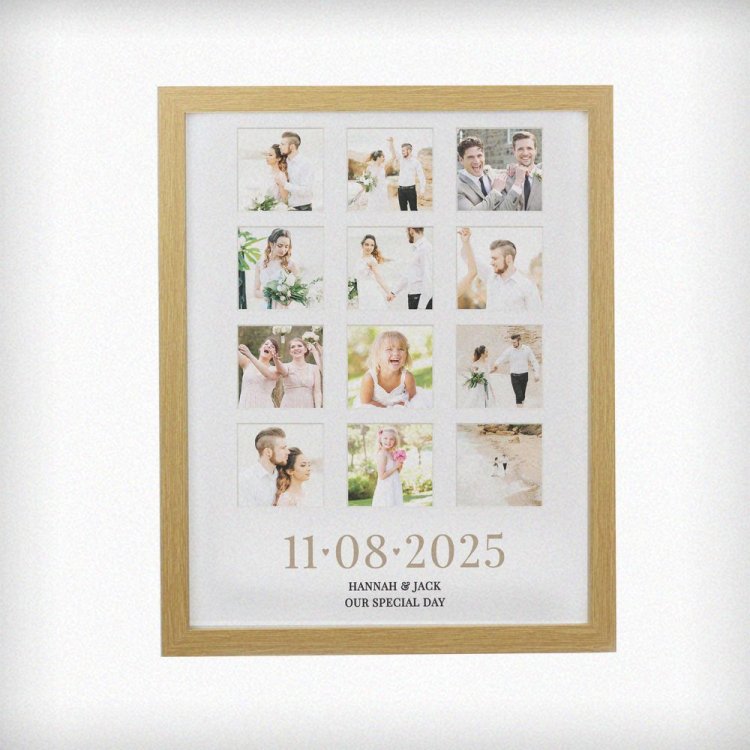 Modal Additional Images for Personalised Special Date Oak Multi Photo Frame