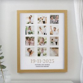 (image for) Personalised Special Date Oak Multi Photo Frame