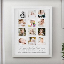 (image for) Personalised Grandchildren White Multi Photo Frame