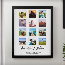 (image for) Personalised Black Multi Photo Frame