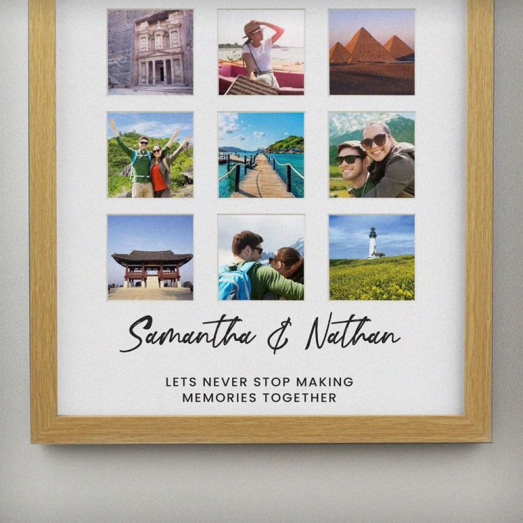 Modal Additional Images for Personalised Oak Multi Photo Frame