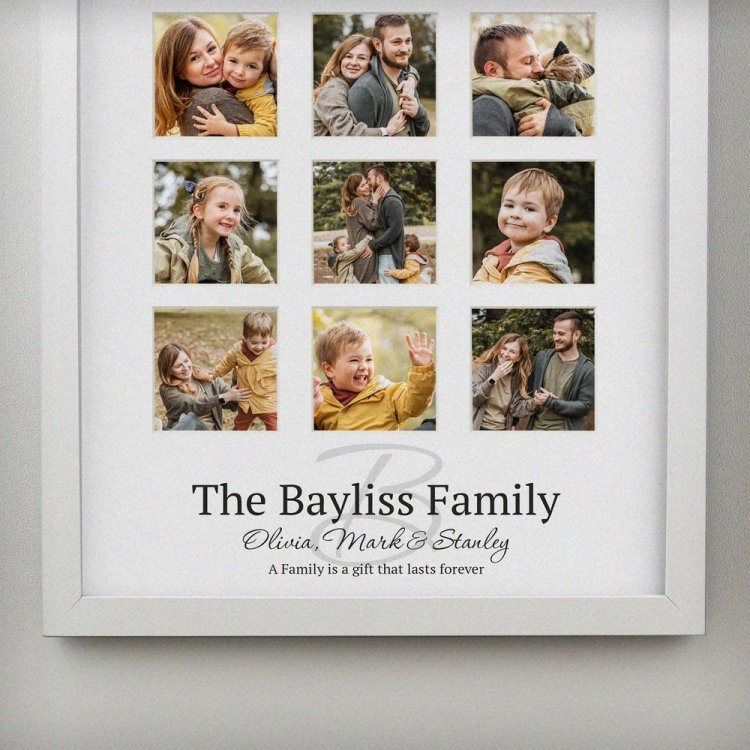 Modal Additional Images for Personalised Family White Multi Photo Frame