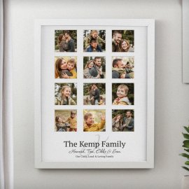 (image for) Personalised Family White Multi Photo Frame
