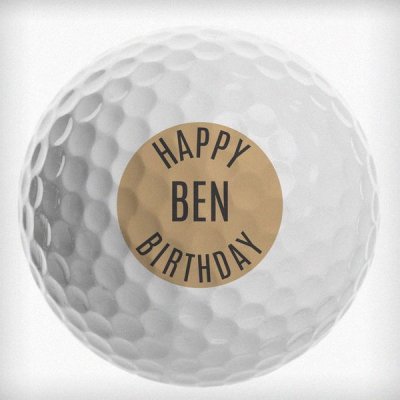 (image for) Personalised Happy Birthday Golf Ball