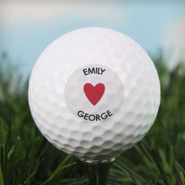 (image for) Personalised Heart Golf Ball