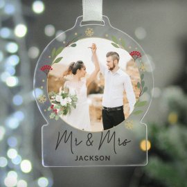 (image for) Personalised Photo Upload Acrylic Christmas Decoration