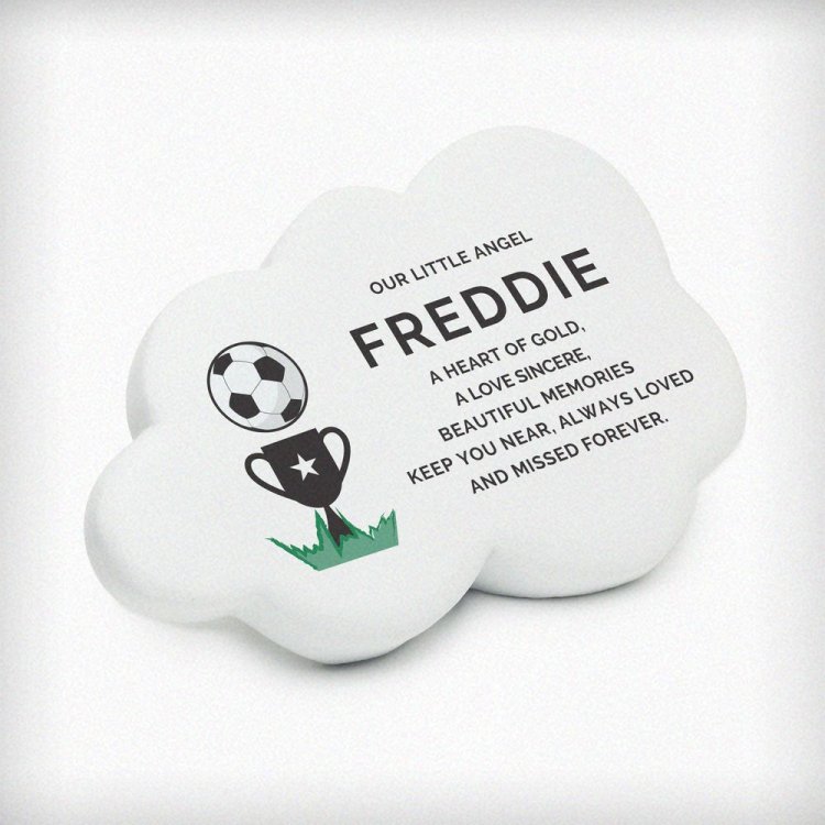 Modal Additional Images for Personalised Football Resin Memorial Cloud