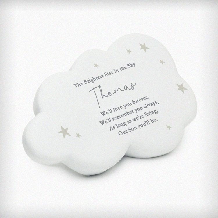 Modal Additional Images for Personalised Stars Resin Memorial Cloud