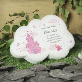 (image for) Personalised Fairy Castle Resin Memorial Cloud