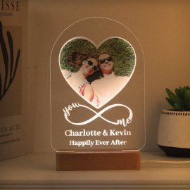 (image for) Personalised Heart Photo Upload LED Light