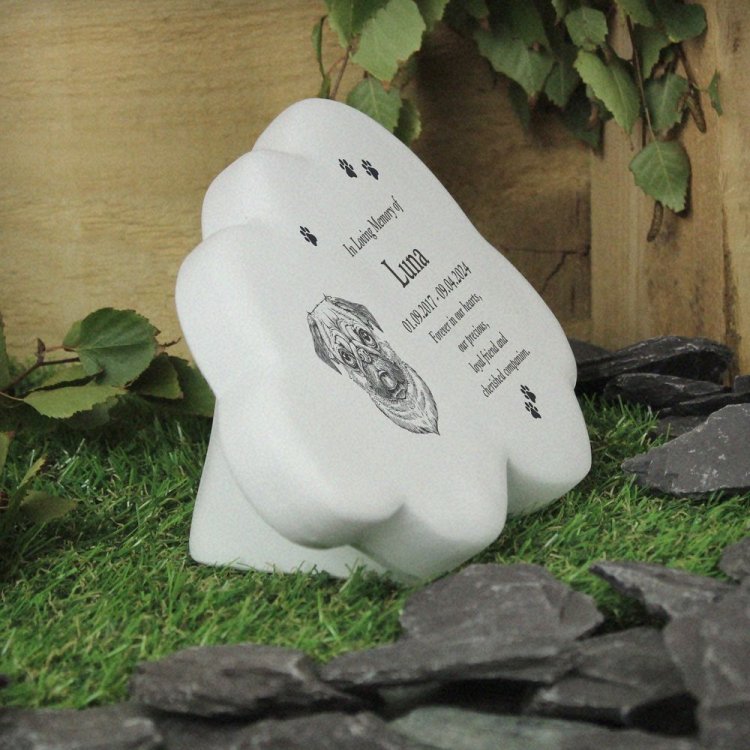 Modal Additional Images for Personalised Dog Breed Garden Memorial Cloud
