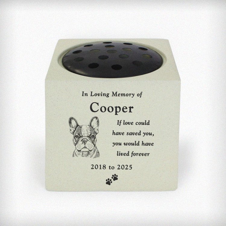 Modal Additional Images for Personalised Dog Breed Memorial Garden Vase