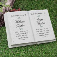 (image for) Personalised Couples In Loving Memory Resin Book