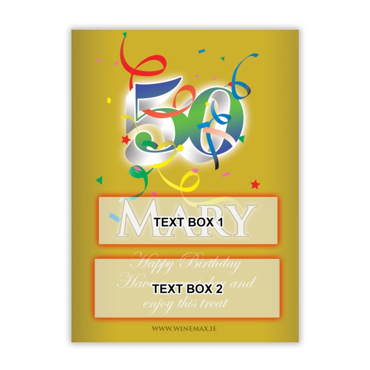 (image for) 50th Birthday Gift with Box - Click Image to Close