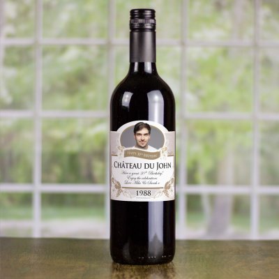(image for) Colour Birthday Present Personalised Birthday Wine