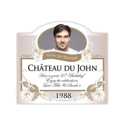 (image for) 30th Birthday Present Personalised Birthday Champagne
