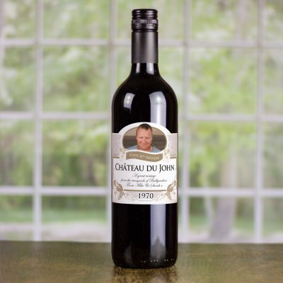 (image for) 50th Birthday Present Personalised Gift Wine