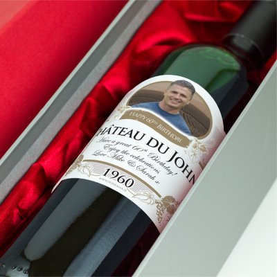 (image for) 60th Birthday Present Personalised Gift Wine
