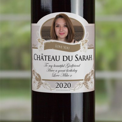 (image for) Girlfriend Birthday Present Personalised Birthday Wine