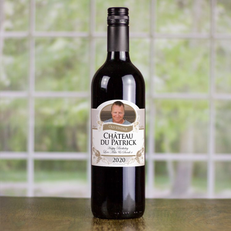 (image for) YourLabel Personalised Birthday Gift Wine - Click Image to Close