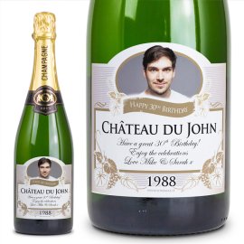 (image for) Personalised Champagne Your Label Gift