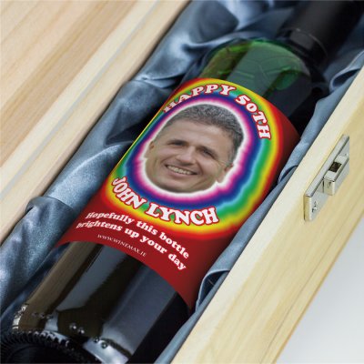 (image for) Funny 50th Birthday Personalised Gift Labelled Wine