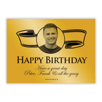 (image for) Gold Label Personalised Birthday Champagne