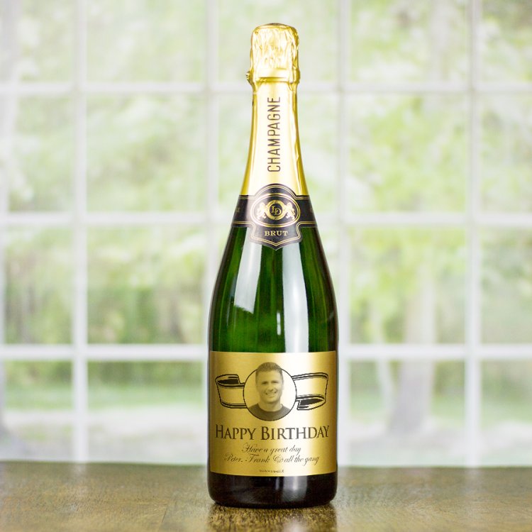 (image for) Gold Label Personalised Birthday Champagne - Click Image to Close