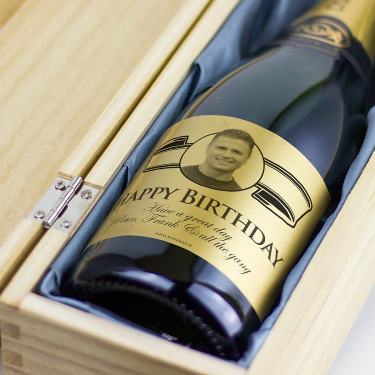 (image for) Gold Label Personalised Champagne Gift - Click Image to Close