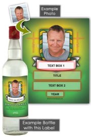 (image for) Donegal GAA Fan Birthday Present Personalised Vodka Gifts