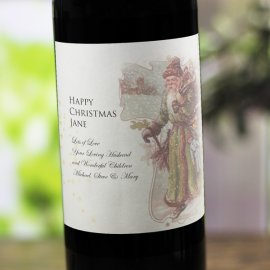 (image for) Saint Nick Personalised Christmas Labelled Wine