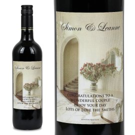 (image for) Albaster Hall Personalised Wedding Labelled Wine