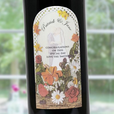 (image for) Trelis Personalised Wedding Labelled Wine