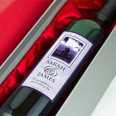 (image for) Moonlight Personalised Wedding Labelled Wine