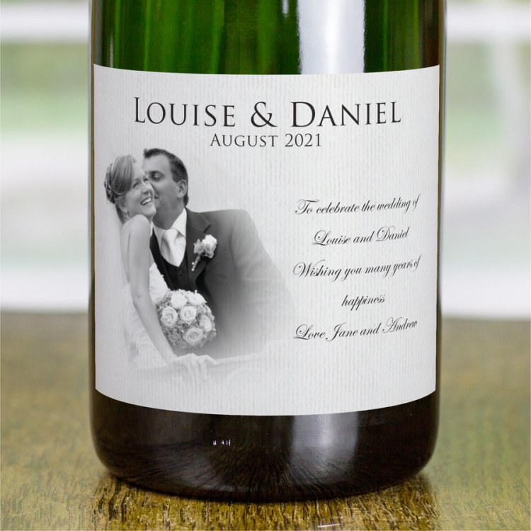 (image for) Personalised Wedding Champagne Gift - Click Image to Close
