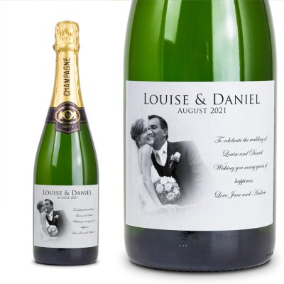 (image for) Personalised Wedding Champagne Gift
