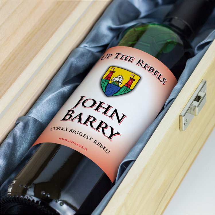 Modal Additional Images for Cork GAA Personalised Gift Wine