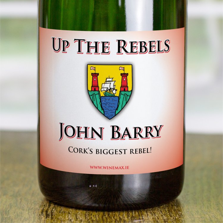 (image for) Cork GAA Personalised Gift Champagne - Click Image to Close