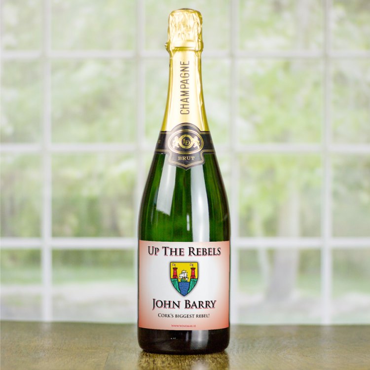 (image for) Cork GAA Personalised Gift Champagne - Click Image to Close