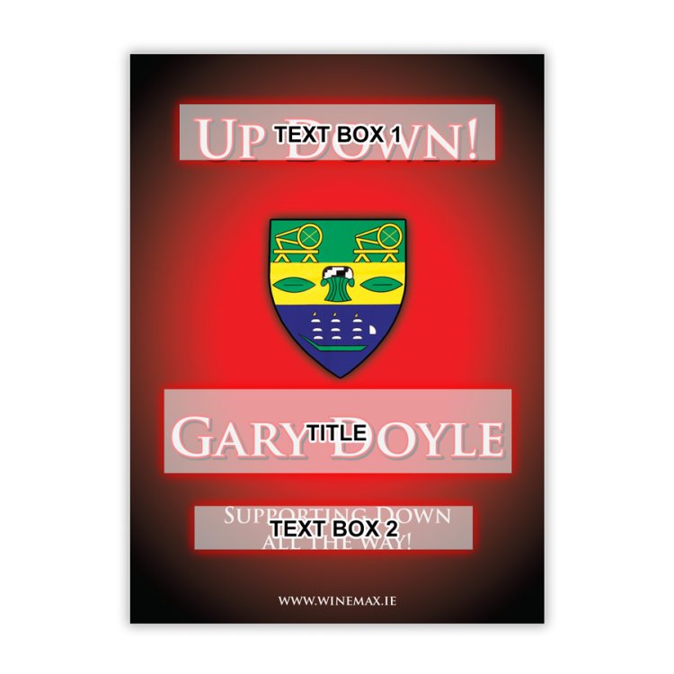 (image for) Down GAA Personalised Gift Wine - Click Image to Close