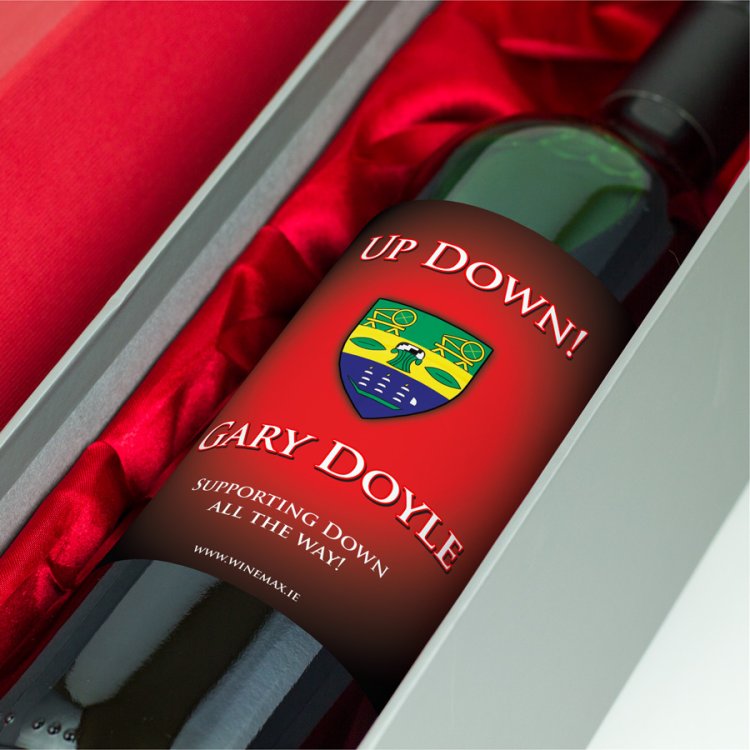 (image for) Down GAA Personalised Gift Wine - Click Image to Close