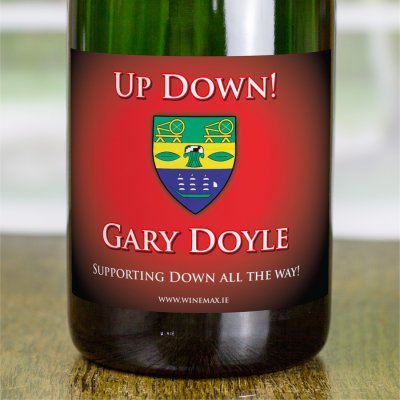 (image for) Down GAA Personalised Gift Champagne
