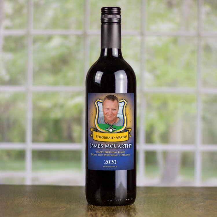 (image for) Tipperary GAA Fan Birthday Present Personalised Wine Gifts - Click Image to Close