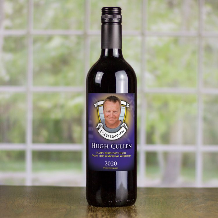 (image for) Wexford GAA Fan Birthday Present Personalised Wine Gifts - Click Image to Close