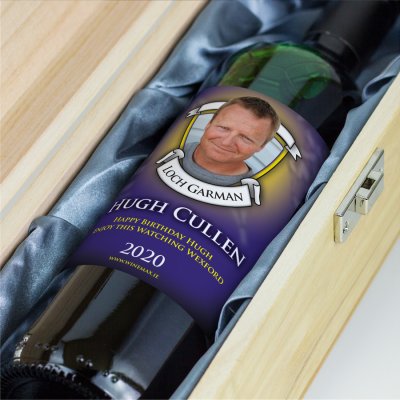 (image for) Wexford GAA Fan Birthday Present Personalised Wine Gifts