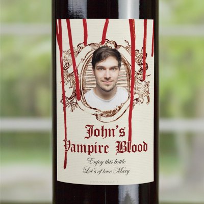 (image for) Halloween Gift Personalised Wine