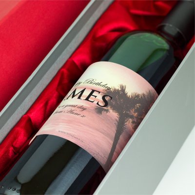(image for) Coral Personalised Gift Labelled Wine